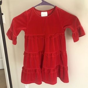 Red, flowy Hanna Andersson dress